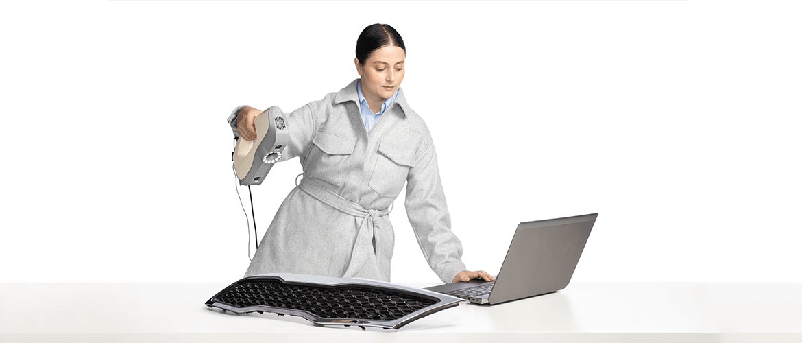 黑色、反光、精密物体的三维扫描