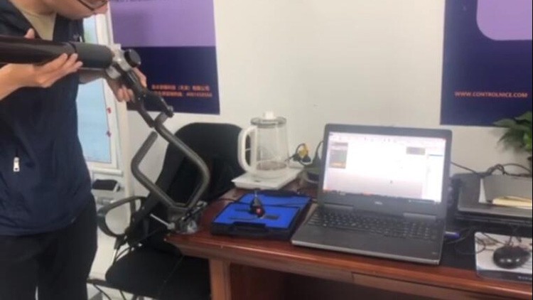 CONTROLNICE关节臂管件叉现场测量演示